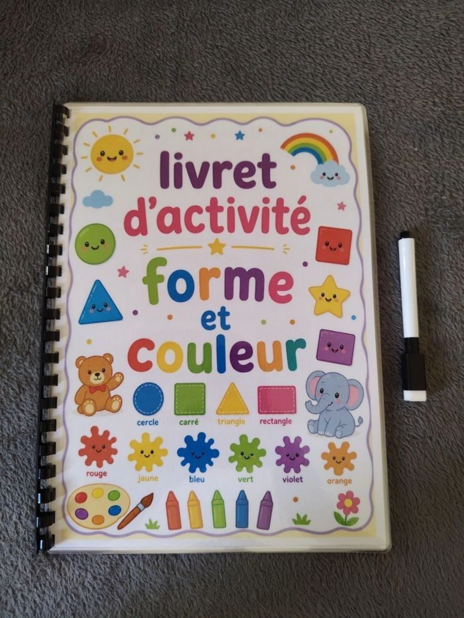 Livret d'activité forme et couleur 